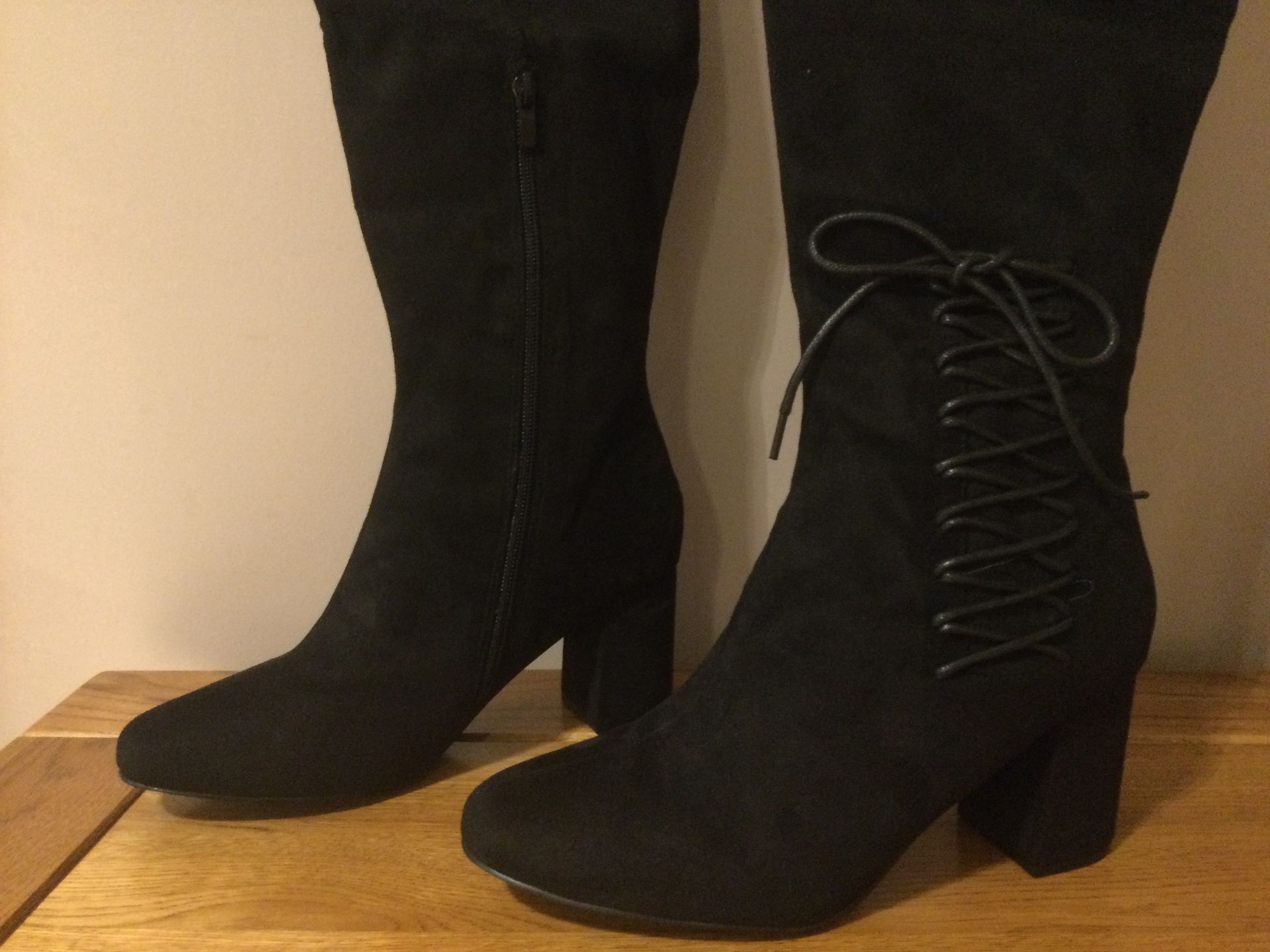 Dolcis “Emma” Long Boots, Block Heel, Size 3, Black - New RRP £55.00 - Bild 3 aus 7