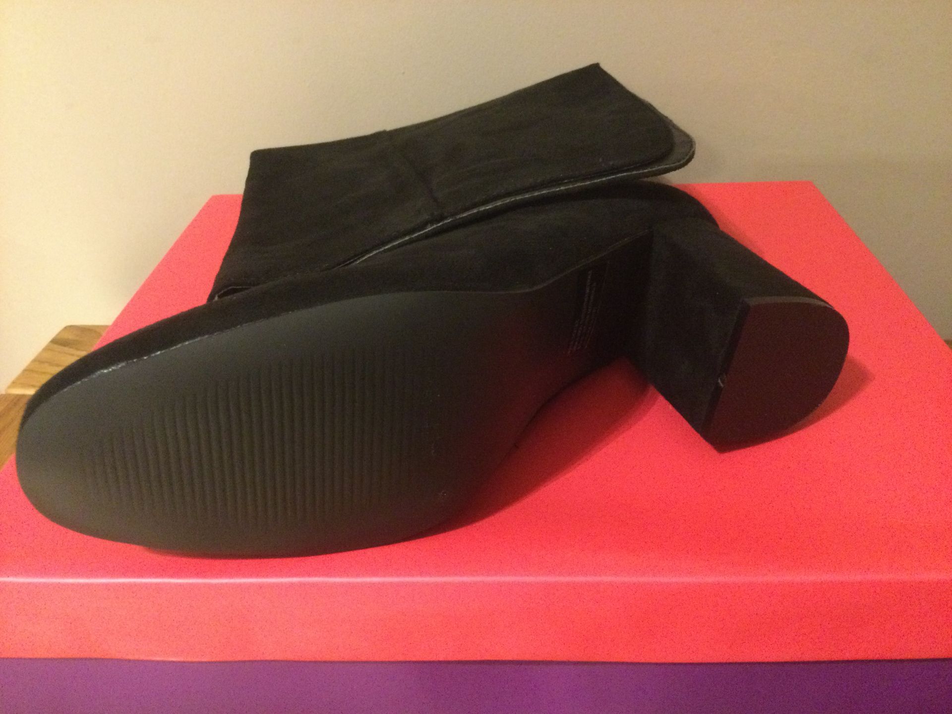 Dolcis “Emma” Long Boots, Block Heel, Size 3, Black - New RRP £55.00 - Bild 4 aus 7