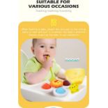 Suction Cup Spinner Toys, Baby Bath Toys With Suction Cup Silicone Flipping Board, Baby Sensory S...