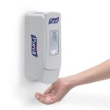 Soap Gel Hand Dispenser White Bathroom Commercial Manual ADX-7 Lot#007
