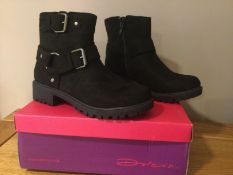 Dolcis “Davis” Ankle Boots, Size 4, Black - New RRP £49.00