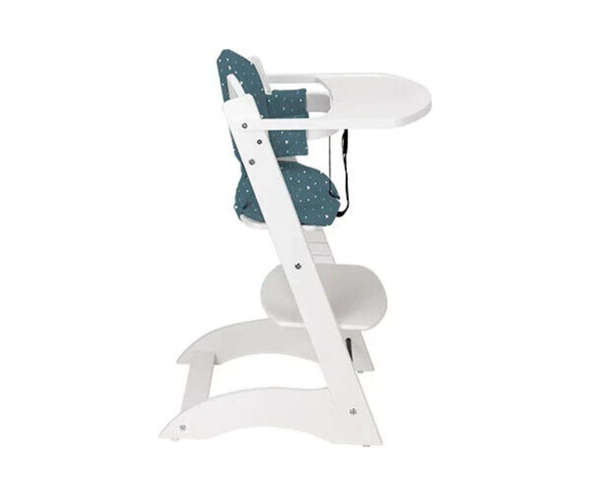 Mokee Yummee 5-Point Harness High Chair, White - Image 2 of 4