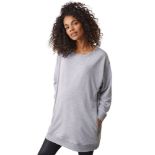 Boob Maternity BFF Sweatshirt, Grey Melange, UK 16