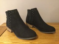 Dolcis “Wendy” Low Heel Ankle Boots, Size 3, Black - New RRP £45.99