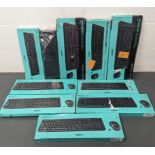 10 x Assorted PC Computer Keyboards Inc Logitech & Mouse RRP £190 Lot#31