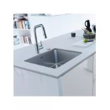 Franke Mythos MYX110-34 Single Bowl Undermounted Kitchen Sink, Stainless Steel