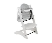 Mokee Yummee 5-Point Harness High Chair, White