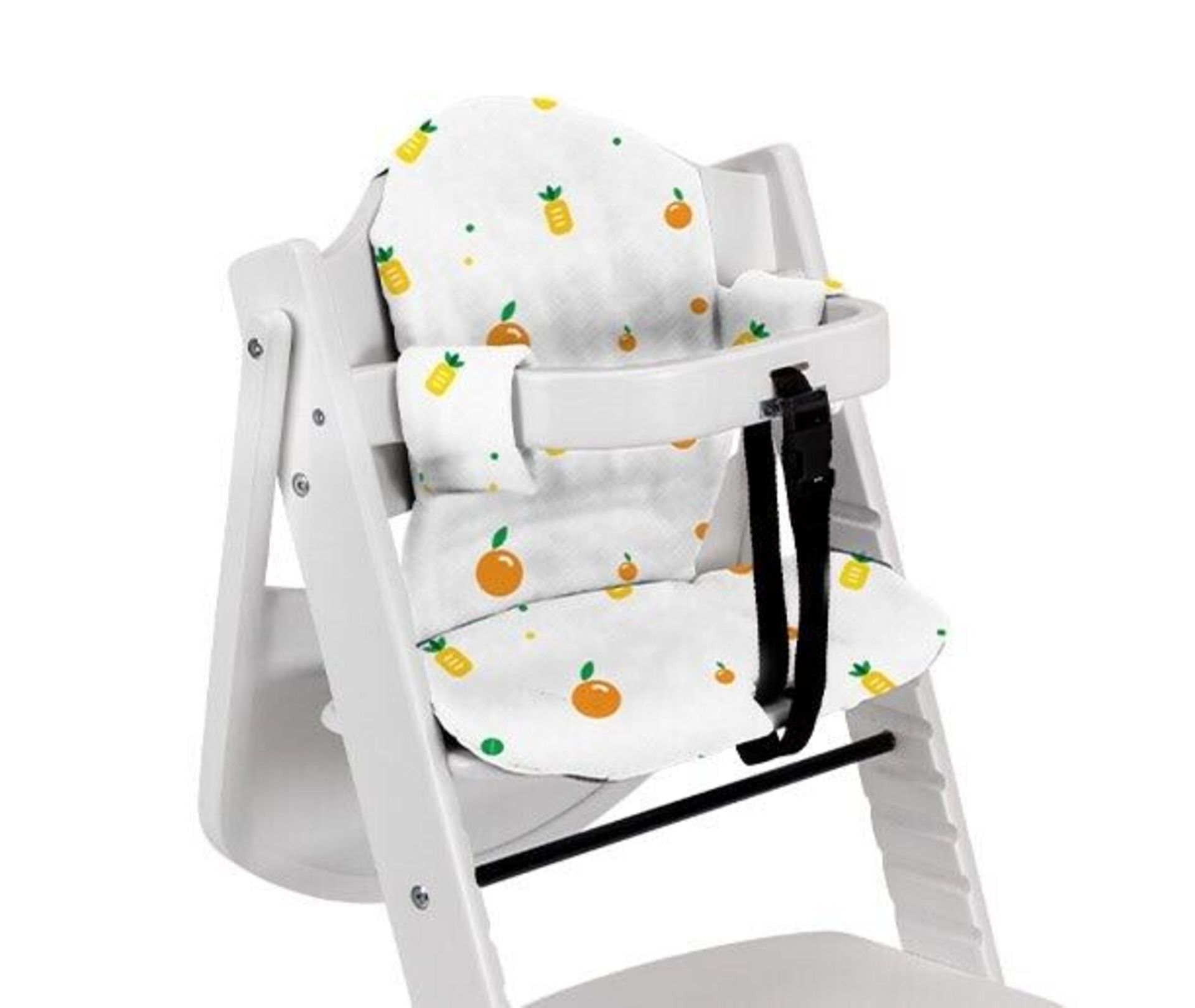 Mokee Yummee 5-Point Harness High Chair, White - Image 3 of 4