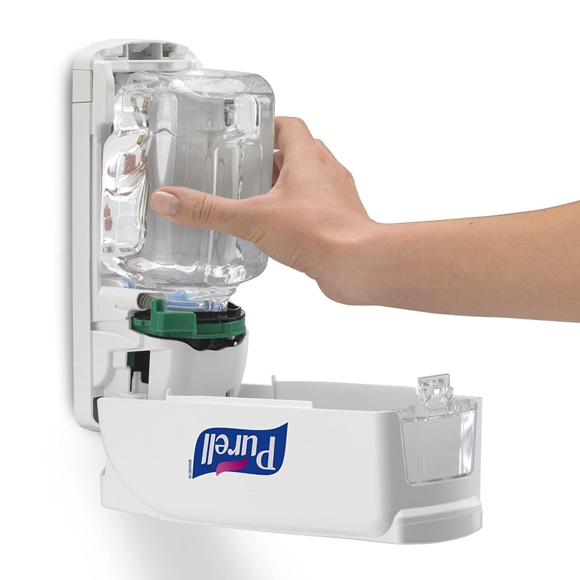 10x Soap Gel Hand Dispenser White Bathroom Commercial Manual ADX-7 Lot#600 - Image 3 of 4