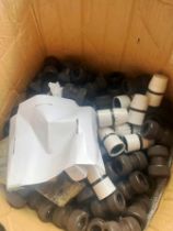 Large Box of Pipe Connectors and Lamp Holders