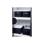 8 x Sisters Style Sets of 2 Black Nested Storage Boxes (By Next)