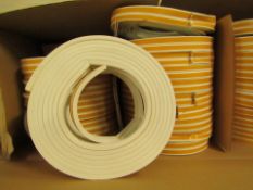 90 x Draught Excluder P White 6 Metre Rolls