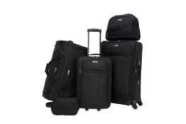 TAG Ridgefield Black 5-piece Softside Luggage Set RRP £269.00