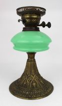 Antique Oil Lamp with Opaline Font