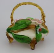 Decorative Victorian Glass Footed Basket