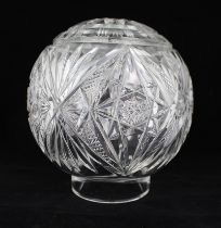 Heavy Cut Glass Crystal Lamp Shade