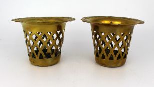 Pair of Antique Brass Dishes