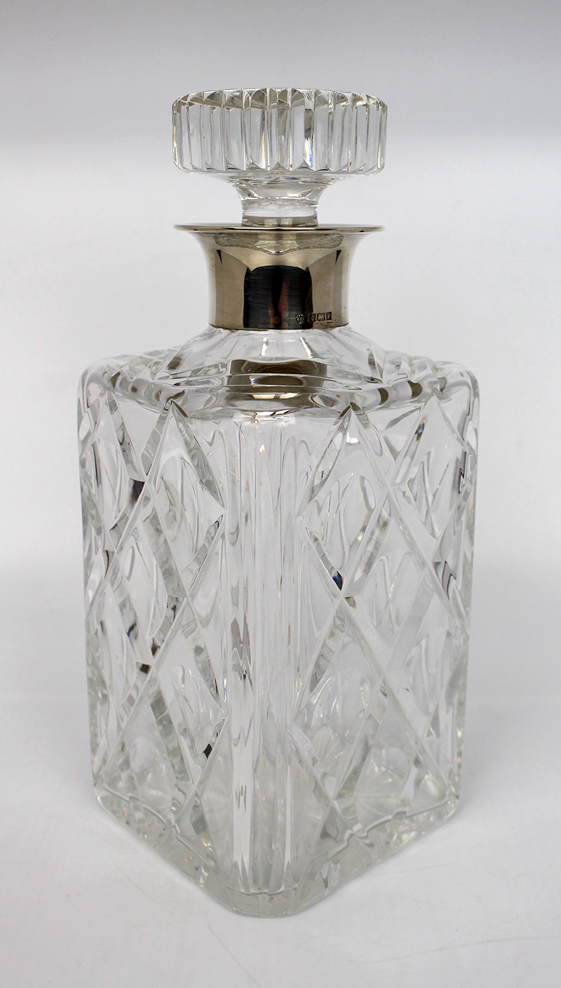 Cut Glass Silver Mounted Decanter - Image 2 of 5