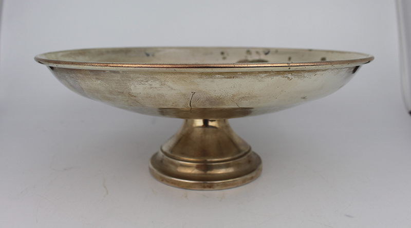 Vintage Engraved Silver Plate Centrepiece Tazza