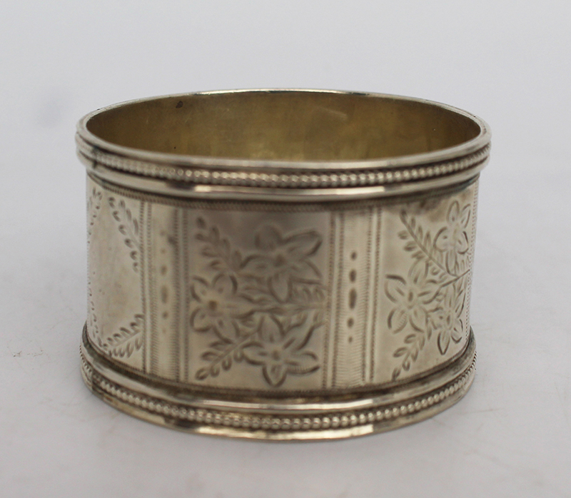 Victorian Silver Napkin Ring London 1883 - Image 2 of 3