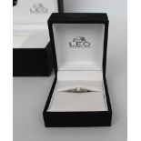 Leo Diamond Platinum Ring