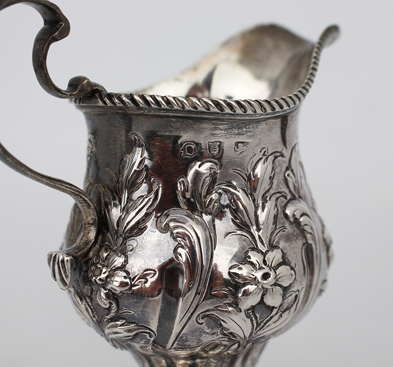 Fine Solid Silver Cream Jug London 1759 - Image 7 of 8