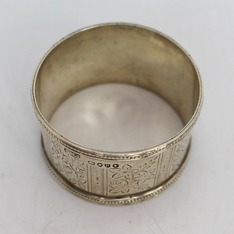 Victorian Silver Napkin Ring London 1883 - Image 3 of 3