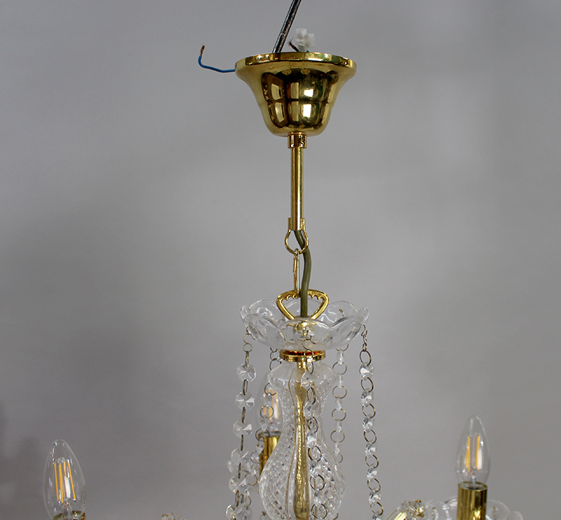 Decorative Five Light Crystal Chandelier - Image 2 of 5