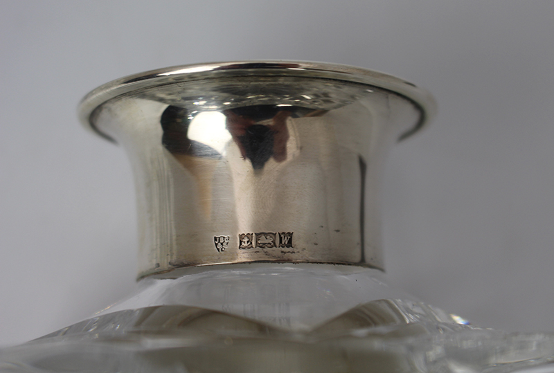 Cut Glass Silver Mounted Decanter - Image 3 of 5
