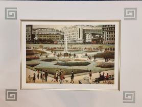 L.S. Lowry Limited Edition """"Piccadilly Gardens""""