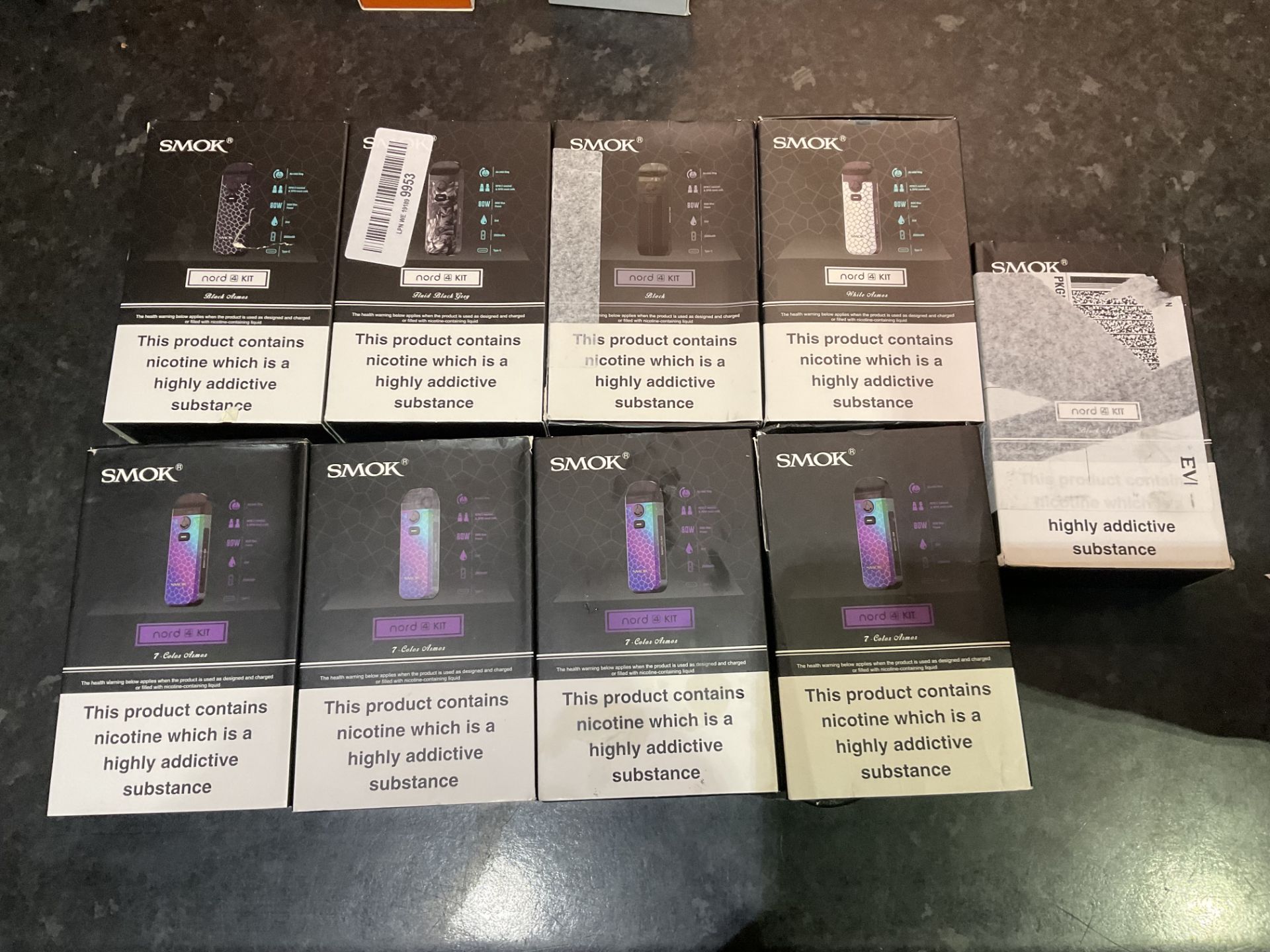 Joblot 9 x Smok Nord 4 Kit Vape Mods RRP £200