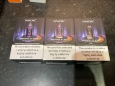 Joblot 3 x Smok Morph 2 Kit Vape Mods Rainbow & Black RRP £150