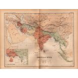 Antique Coloured Classical Map Persia et India Ptolemaei.