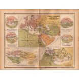 Antique 1867 “Orbis Veteribus Notus” Map of the Known World Map.