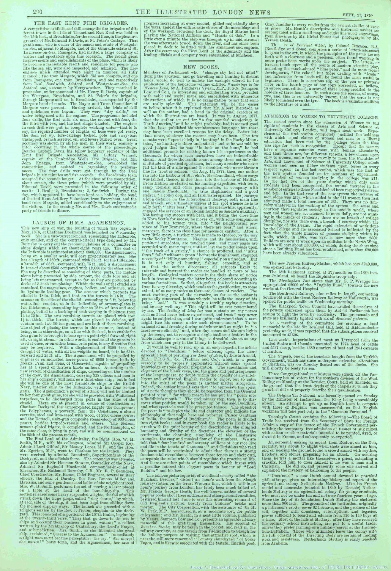 Blackpool Illuminations First Ever Switch On 1879 Rare Newspaper Article.