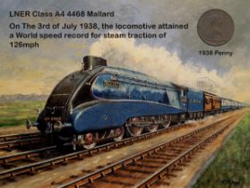 The Mallard Steam Engine 1938 World Speed Record Metal Coin Set
