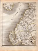 Firth of Clyde Ayrshire Scotland John Cary's Antique 1749 Map-65.