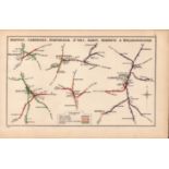 Bedford, Cambridge, Huntingdon, St Ives Antique Railway Junction Diagram-5.