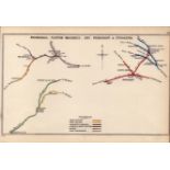 Uttoxeter, Bromshall , Hay Detailed Antique Railway Diagram-148.