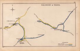 Salisbury & Yeovil Antique Railway Junction Diagram-82.