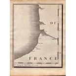 Northern France Coastline John Cary's Antique George III 1794 Map-9.