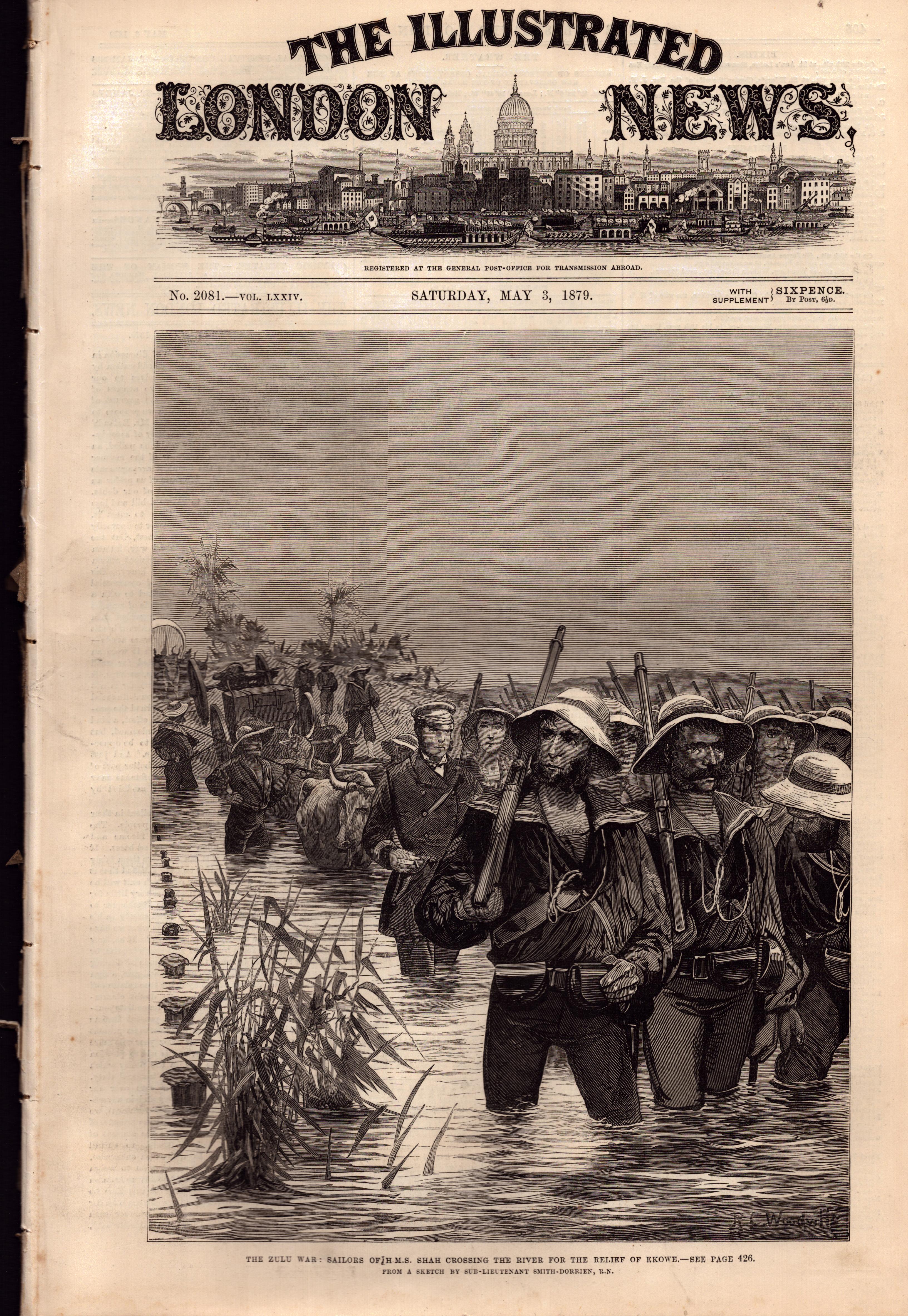 Zulu & Afghan Wars Illustrations & Reports Job lot of 8 Antique 1879 Newspapers-1. - Image 8 of 9