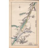 Fort Agustus Spean Bridge Fort William Scotland Antique Railway Diagram-150