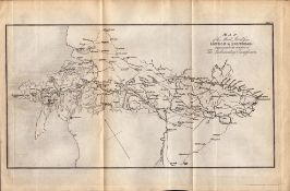 Mail Road London To Holyhead Detailed King George IV Antique Map.