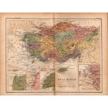 Antique 1867 Coloured Classical Map Asia Minor, Bosporus, Traos, Ionia.