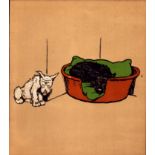 Cecil Aldin “Rough & Tumble” Scotch Terriers Antique Colour Illustration-23.
