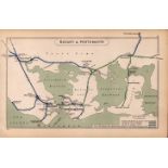 Havant & Portsmouth Gosport, Fareham Antique Railway Diagram-11.