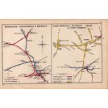 Garnqueen, Gartsherrie, Whifflet Scotland Antique Railway Junction Map-28.