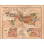 Antique 1867 Coloured Classical Map Regnum, Alexandria, Libya.