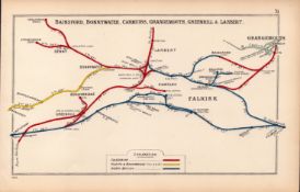 Falkirk Grangemouth Larbert Bonnybridge Scotland Antique Railway Diagram-31.